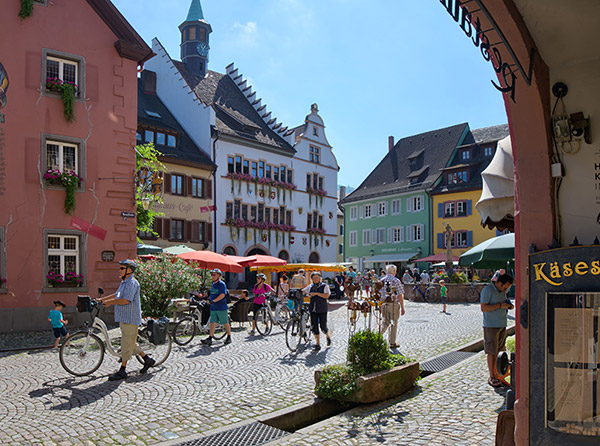 Marktplatz der historischen Altstadt Staufen